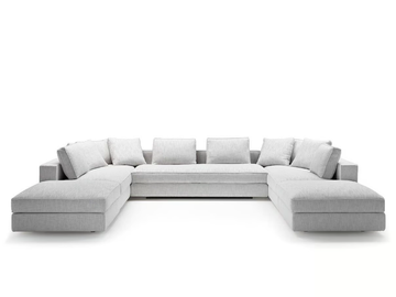GENESIS - Modular fabric sofa with removable cover by Siwa Soft Style - view 2